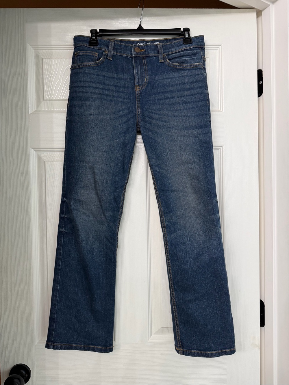 Cat and Jack Boys Dark Wash Jeans Bootcut Stretch 14